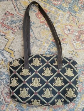 Doodle Bags Frog And Ladybug Tapestry Print Shoulder Bag